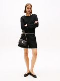 Negru Geanta Crossbody Cu Curea Din Lant Heritage  Femei
