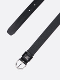 Black Essential Leather Belt  Women