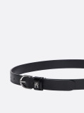 Black Essential Leather Belt  Women