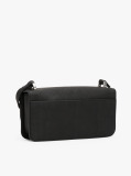 Negru Geanta Crossbody Cu Clapeta Si Placa Logo  Femei