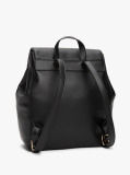 Negru Rucsac Cu Placa Monograma Th  Femei