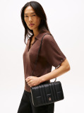 Negru Geanta Crossbody Matlasata Cu Monograma TH  Femei
