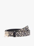 Blue TH Monogram Jacquard Belt  Women