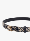 Blue TH Monogram Jacquard Belt  Women