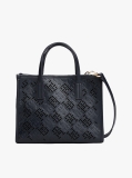 Blue Geanta Tote City Cu Monograma TH  Femei