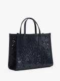 Blue Geanta Tote City Cu Monograma TH  Femei