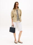 Blue Geanta Tote City Cu Monograma TH  Femei