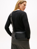Black Webbing Crossbody Camera Bag  Women