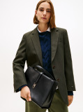 Negru Geanta TH Monogram Crossbody Satchel  Femei