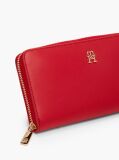 Red TH Monogram Zip-Around Wallet  Women