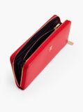 Red TH Monogram Zip-Around Wallet  Women