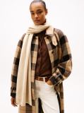 Beige Pure Cashmere TH Monogram Plaque Scarf  Women