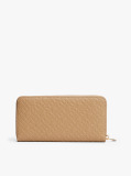 Brown TH Monogram Zip-Around Wallet  Women