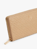 Brown TH Monogram Zip-Around Wallet  Women