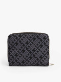 Negru Portofel Hilfiger Icon Cu Fermoar Jacquard Si Logo  Femei