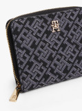 Negru Portofel Hilfiger Icon Cu Fermoar Jacquard Si Logo  Femei