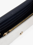 Silver Hilfiger Icon Metallic Chain Strap Clutch  Women
