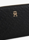 Black TH Monogram Zip-Around Wallet  Women
