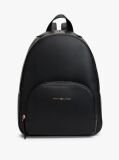 Negru Rucsac Pebble Grain Metalic Cu Logo  Femei