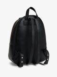 Negru Rucsac Pebble Grain Metalic Cu Logo  Femei