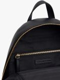 Negru Rucsac Pebble Grain Metalic Cu Logo  Femei