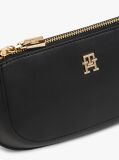 Negru TH Monogram Geanta Crossbody Cu Curea Tip Lant   Femei