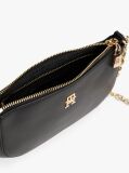 Negru TH Monogram Geanta Crossbody Cu Curea Tip Lant   Femei