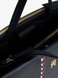 Blue Signature Tape Satchel  Women