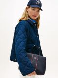 Blue Signature Tape Satchel  Women