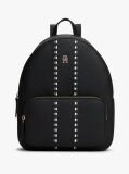 Black Tonal Signature Tape Backpack  Women