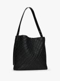 Negru TH Monogram Geanta Hobo Impletita  Femei