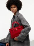 Rosu Geanta American Icon Tote Din Piele Intoarsa  Femei