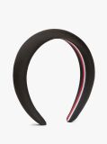 Negru Chic TH Monogram Banda Pentru Par Satin   Femei