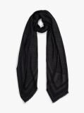Negru TH Monogram Esarfa Din Lana  Femei