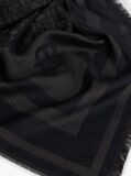 Negru TH Monogram Esarfa Din Lana  Femei