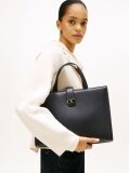 Negru Heritage TH Monogram Geanta Satchel  Femei