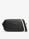 Black Essential Debossed Crossbody Camera Bag  Women