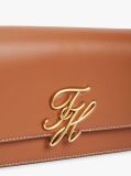 Maro Geanta Crossbody Din Piele Cu Clapa Si Placa Cu Logo  Femei