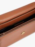 Maro Geanta Crossbody Din Piele Cu Clapa Si Placa Cu Logo  Femei