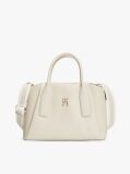 Beige Essential TH Monogram Crossbody Satchel  Women