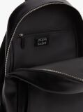 Black Logo Charm Dome Backpack  Women