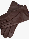 Brown Chic TH Monogram Plaque Leather Gloves  Women