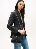 Black TH Monogram Chain Strap Crossover Bag  Women