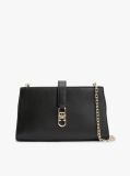 Black TH Monogram Chain Strap Crossover Bag  Women