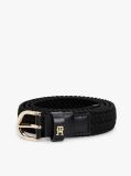 Negru Curea Elastica Impletita Essential TH Monogram  Femei
