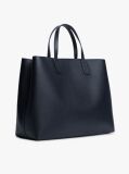 Blue Geanta Satchel Hilfiger Icon Pebble Grain  Femei
