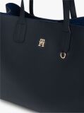 Blue Geanta Satchel Hilfiger Icon Pebble Grain  Femei