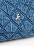 Denim Geanta De Umar Din Denim Matlasat Cu Monograma TH  Femei