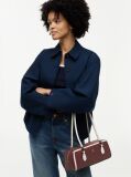 Red Colour-Blocked Rectangular Shoulder Bag  Women