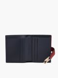 Rosu Portofel Bifold Cu Monograma TH  Femei